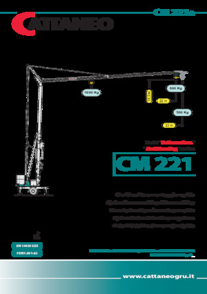 Tower Cranes - Trolley Boom - Bottom-slewing Cattaneo CM 221A