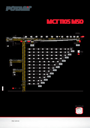 Tower Cranes - Trolley Boom - Top-slewing Potain MCT 1105 M50