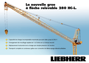 Tower Cranes - Luffing Boom - Top-slewing Liebherr 280 HC-L 8/16  Litronic