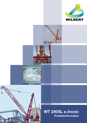 Tower Cranes - Luffing Boom - Top-slewing Wilbert WT 2405 L e.tronic