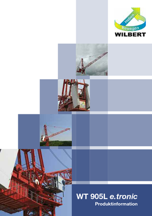 Tower Cranes - Luffing Boom - Top-slewing Wilbert WT 905 L e.tronic