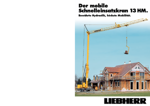 Tower Cranes - Trolley Boom - Bottom-slewing Liebherr 13 HM
