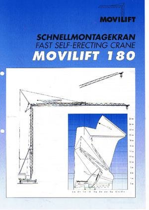 Kule vinçleri - tramvay bomu - alttan dönüş Zebak 180 Movilift