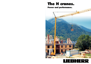 Tower Cranes - Trolley Boom - Bottom-slewing Liebherr 13 H