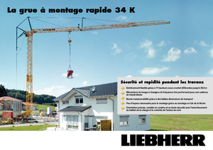 Tower Cranes - Trolley Boom - Bottom-slewing Liebherr 34 K-2,5m