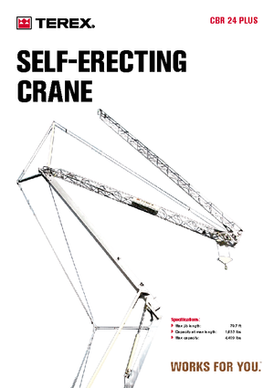 Tower Cranes - Trolley Boom - Bottom-slewing Terex Comedil (Zeppelin) CBR 24 Plus