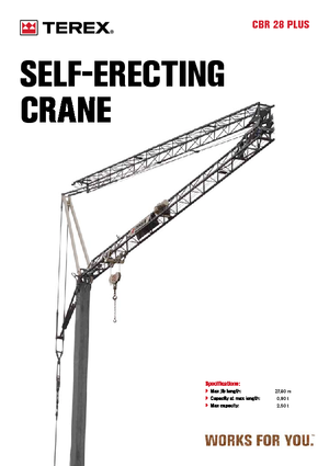 Tower Cranes - Trolley Boom - Bottom-slewing Terex Comedil (Zeppelin) CBR 28 Plus