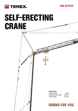 Tower Cranes - Trolley Boom - Bottom-slewing Terex Comedil (Zeppelin) CBR 30 Plus