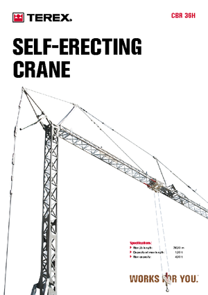 Tower Cranes - Trolley Boom - Bottom-slewing Terex Comedil (Zeppelin) CBR 36 H