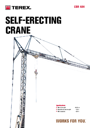 Tower Cranes - Trolley Boom - Bottom-slewing Terex Comedil (Zeppelin) CBR 40 H