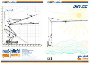 Tower Cranes - Trolley Boom - Bottom-slewing Euro-Kran Stiefel OMV 320