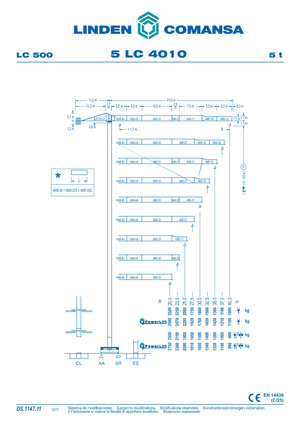 Tower Cranes - Trolley Boom - Top-slewing Comansa 5LC4010