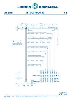 Tower Cranes - Trolley Boom - Top-slewing Comansa 5LC4010