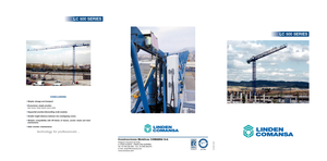 Kule vinçleri - tramvay bomu - üstten dönüş Comansa 5LC4010