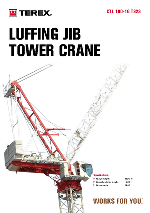 Tower Cranes - Trolley Boom - Top-slewing Terex Comedil (Zeppelin) CTL 180-16