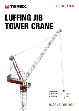 Tower Cranes - Trolley Boom - Top-slewing Terex Comedil (Zeppelin) CTL 180-16