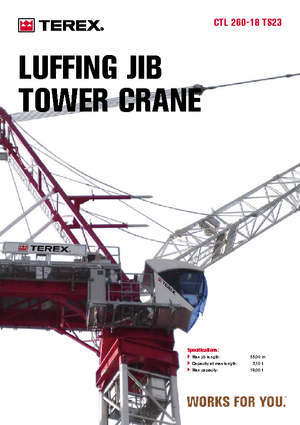 Tower Cranes - Trolley Boom - Top-slewing Terex Comedil (Zeppelin) CTL 260-18