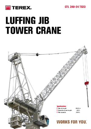Tower Cranes - Trolley Boom - Top-slewing Terex Comedil (Zeppelin) CTL 340-24