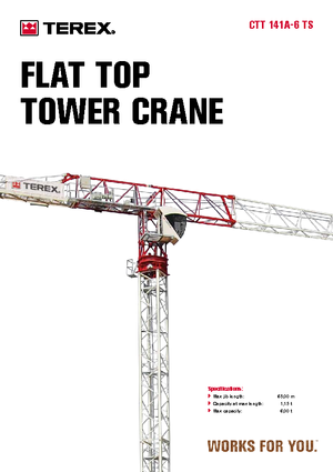 Tower Cranes - Trolley Boom - Top-slewing Terex Comedil (Zeppelin) CTT 141 A 6