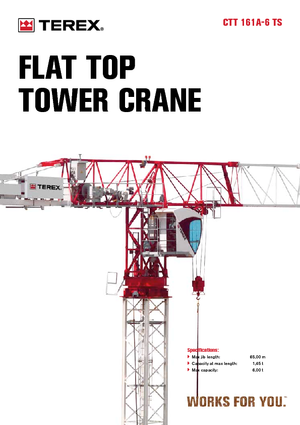 Tower Cranes - Trolley Boom - Top-slewing Terex Comedil (Zeppelin) CTT 161 A 6