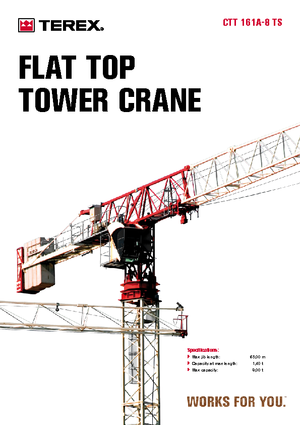 Tower Cranes - Trolley Boom - Top-slewing Terex Comedil (Zeppelin) CTT 161 A 8