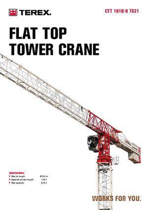 Tower Cranes - Trolley Boom - Top-slewing Terex Comedil (Zeppelin) CTT 181 B 8