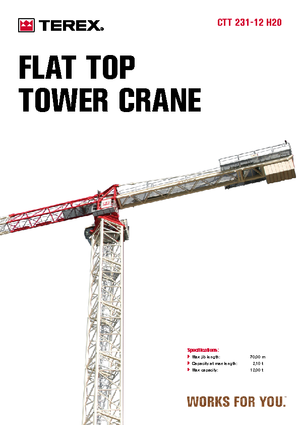 Tower Cranes - Trolley Boom - Top-slewing Terex Comedil (Zeppelin) CTT 231-12