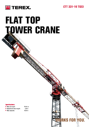 Tower Cranes - Trolley Boom - Top-slewing Terex Comedil (Zeppelin) CTT 331-16
