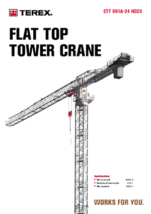 Tower Cranes - Trolley Boom - Top-slewing Terex Comedil (Zeppelin) CTT 561 A 24