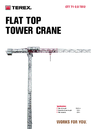 Tower Cranes - Trolley Boom - Top-slewing Terex Comedil (Zeppelin) CTT 71 A 2,5