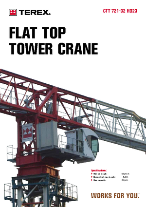 Tower Cranes - Trolley Boom - Top-slewing Terex Comedil (Zeppelin) CTT 721 A 32