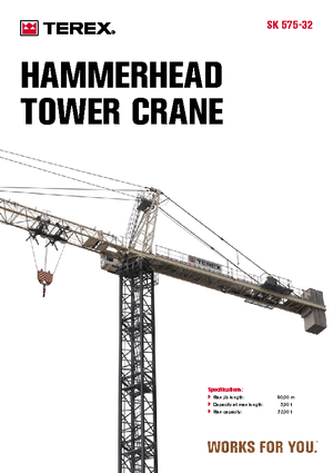 Tower Cranes - Trolley Boom - Top-slewing Terex Peiner SK 575-E-Ts 213.1