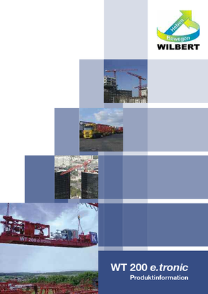 Tower Cranes - Trolley Boom - Top-slewing Wilbert WT 200 e.tronic