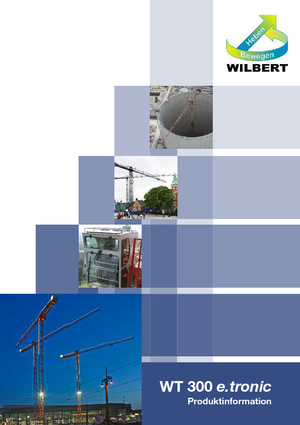 Tower Cranes - Trolley Boom - Top-slewing Wilbert WT 300 e.tronic