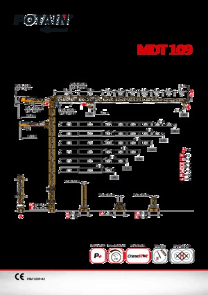 Tower Cranes - Trolley Boom - Top-slewing Potain MDT 109