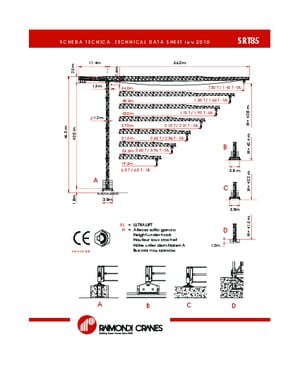 Tower Cranes - Trolley Boom - Top-slewing Raimondi SRT 85