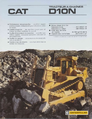 Bulldozers Caterpillar D 10 N