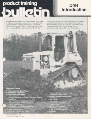 Bulldozers Caterpillar D 4 H MPP
