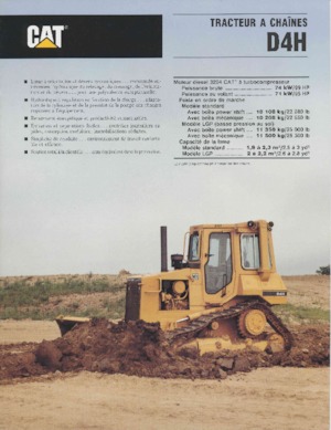 Bulldozers Caterpillar D 4 H MPS