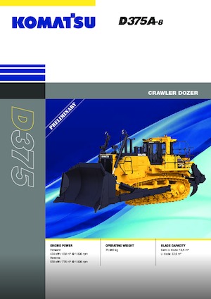 Bulldozers Komatsu D375A-8E0