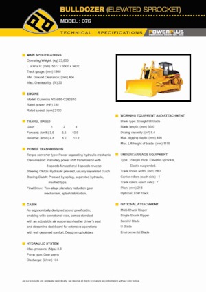 Bulldozers PowerPlus D7S