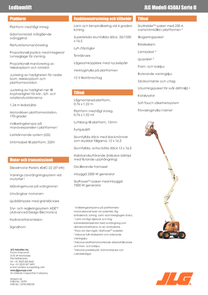 Wheeled Articulating Boom Lifts JLG 450 AJ Serie II