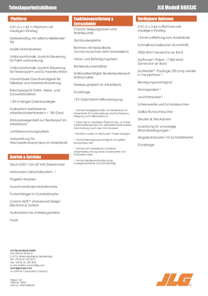 Crawler Telescopic Boom Lifts JLG 660SJC