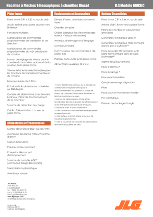 Crawler Telescopic Boom Lifts JLG 660SJC