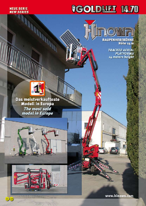 Paletli Mafsall Bomlu Asansörler Hinowa GL 14.70