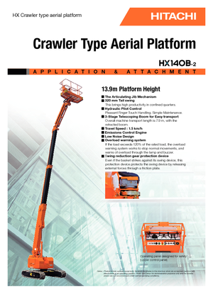 Paletli Teleskopik Bomlu Vinçler Hitachi HX 140 B