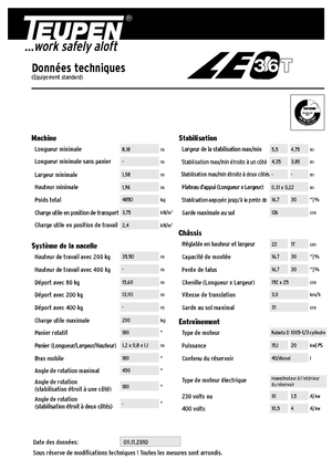 Crawler Telescopic Boom Lifts TEUPEN LEO36T