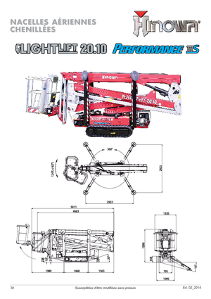 Crawler Articulating Boom Lifts Hinowa Lightlift 20.10 Performance IIIS MK3