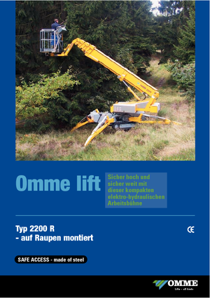 Paletli Teleskopik Bomlu Vinçler OMMELIFT Omme 2200RBD
