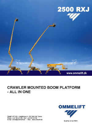 Paletli Mafsall Bomlu Asansörler OMMELIFT 2500 RBDXJ